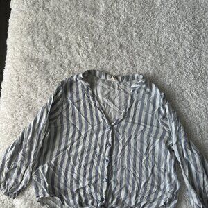 Striped Flowy Blouse